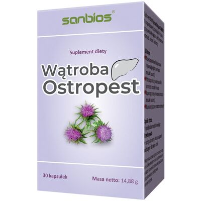Sanbios Wątroba Ostropest 30 kap Sanbios Wątroba Ostropest 30 kap