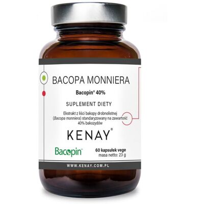 Kenay Bacopa monniera Bacopin 40% EU - Suplement diety Kenay Bacopa monniera Bacopin 40% EU - Suplement diety