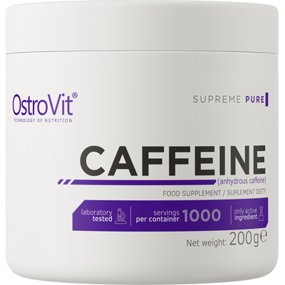 Ostrovit - Czysta Kofeina w Proszku 200g - Energia i Skupienie Ostrovit - Czysta Kofeina w Proszku 200g - Energia i Skupienie