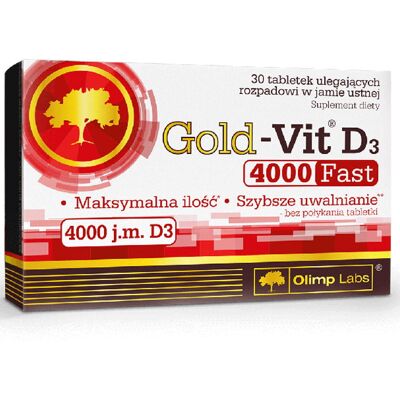 Olimp Gold - Vit D3 Fast 4000 IU 30 tabletek Olimp Gold - Vit D3 Fast 4000 IU 30 tabletek