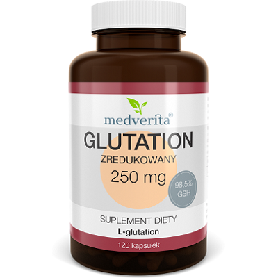 Medverita Glutation redukowany 250 mg - suplement Medverita Glutation redukowany 250 mg - suplement
