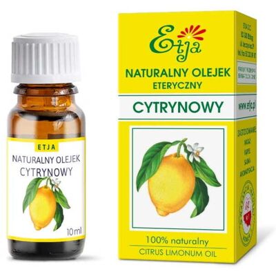 Olejek cytrynowy eteryczny 10 ml ETJA Olejek cytrynowy eteryczny 10 ml ETJA