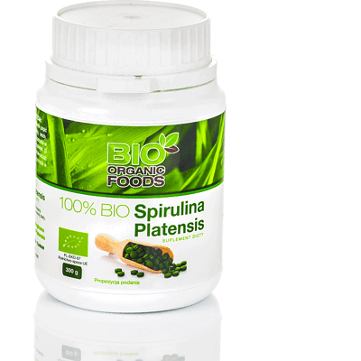 Bio Organic Foods 250mg Spirulina Platensis - Suplement diety Bio Organic Foods 250mg Spirulina Platensis - Suplement diety