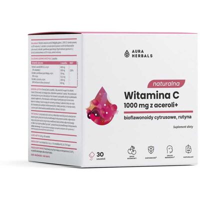 Aura Herbals Naturalna witamina C 1000 - Suplement Aura Herbals Naturalna witamina C 1000 - Suplement