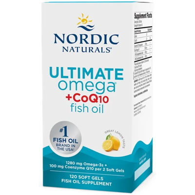 Nordic Naturals Omega-3 z Cytryną z CoQ10 - 120 Softgel - Wsparcie serca Nordic Naturals Omega-3 z Cytryną z CoQ10 - 120 Softgel - Wsparcie serca