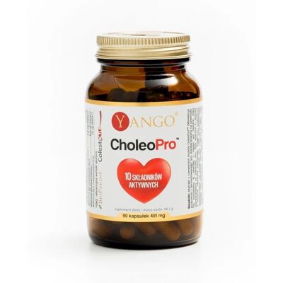 Yango CholeoPRO - Suplement na cholesterol - 90 kapsułek Yango CholeoPRO - Suplement na cholesterol - 90 kapsułek