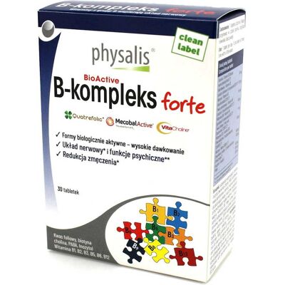 WITAMINA B-COMPLEX FORTE 30 TABLETEK - PHYSALIS WITAMINA B-COMPLEX FORTE 30 TABLETEK - PHYSALIS