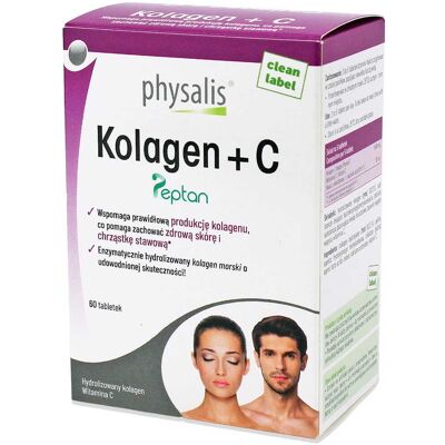 KOLAGEN + WITAMINA C 60 TABLETEK - PHYSALIS KOLAGEN + WITAMINA C 60 TABLETEK - PHYSALIS
