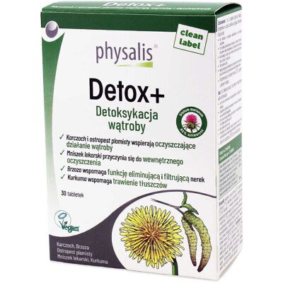 TABLETKI NA DETOKSYKACJĘ WĄTROBY 30 szt. - PHYSALIS TABLETKI NA DETOKSYKACJĘ WĄTROBY 30 szt. - PHYSALIS