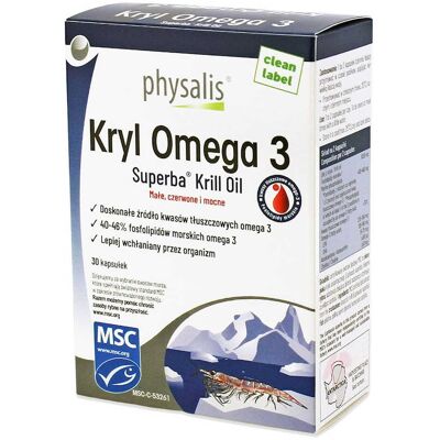 KRYL OMEGA 3 30 KAPSUŁEK - PHYSALIS KRYL OMEGA 3 30 KAPSUŁEK - PHYSALIS