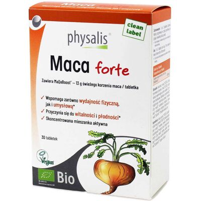 MACA FORTE BIO 30 TABLETEK - PHYSALIS MACA FORTE BIO 30 TABLETEK - PHYSALIS