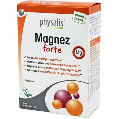 MAGNEZ FORTE 60 TABLETEK - PHYSALIS MAGNEZ FORTE 60 TABLETEK - PHYSALIS