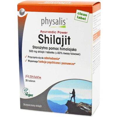 SHILAJIT 30 TABLETEK - PHYSALIS SHILAJIT 30 TABLETEK - PHYSALIS
