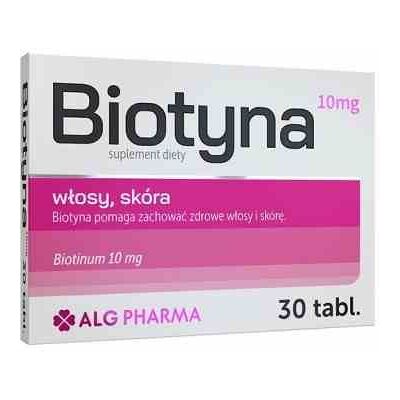 Alg Pharma Biotyna 10 mg 30 tabletek Alg Pharma Biotyna 10 mg 30 tabletek