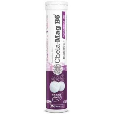 Olimp Chela - Mag B6 20 tabletek musujących o smaku pomarańczowym Olimp Chela - Mag B6 20 tabletek musujących o smaku pomarańczowym