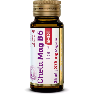 Olimp Chela - Mag B6 Forte Shot 25ml o smaku wiśniowym Olimp Chela - Mag B6 Forte Shot 25ml o smaku wiśniowym