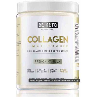 BeKeto Waniliowe Kolagen MCT 300g - Suplement diety BeKeto Waniliowe Kolagen MCT 300g - Suplement diety
