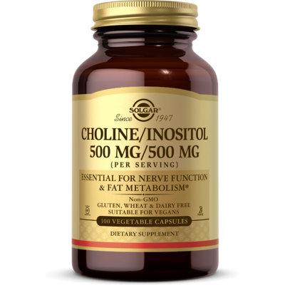 Solgar Cholina/Inozytol - Wsparcie energii i wątroby - Suplement diety Solgar Cholina/Inozytol - Wsparcie energii i wątroby - Suplement diety