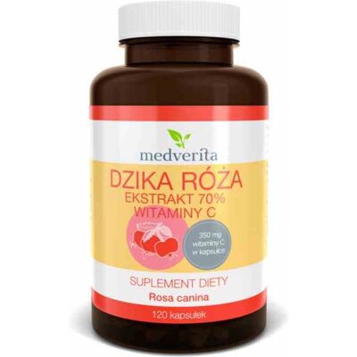 Medverita Dzika róża 120 kapsułek Medverita Dzika róża 120 kapsułek