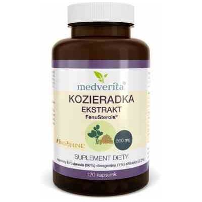 Medverita Kozieradka FenuSterols ekstrakt 120 kapsułek Medverita Kozieradka FenuSterols ekstrakt 120 kapsułek