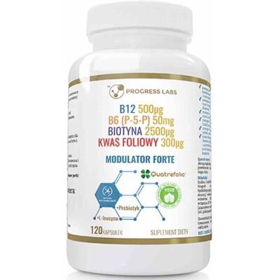 Suplement wegański z biotyną, inuliną i L-leucyną od Progress Labs Suplement wegański z biotyną, inuliną i L-leucyną od Progress Labs