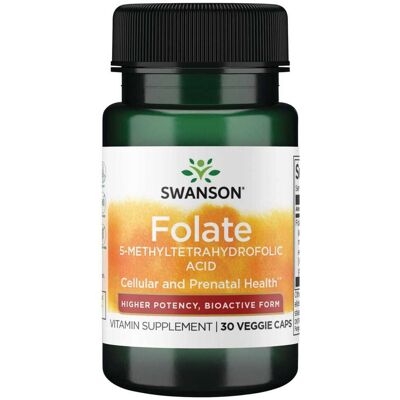 Swanson Kwas foliowy 800mcg Quatrefolic - Suplement diety Swanson Kwas foliowy 800mcg Quatrefolic - Suplement diety