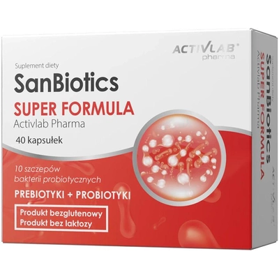 ActivLab SanBiotics Super Formula 40 kapsułek ActivLab SanBiotics Super Formula 40 kapsułek