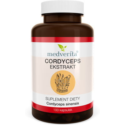 Medverita Cordyceps 500 mg Maczużnik chiński 100 kapsułek Medverita Cordyceps 500 mg Maczużnik chiński 100 kapsułek