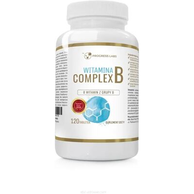 Progress Labs Witamina B-complex 120 tabletek Progress Labs Witamina B-complex 120 tabletek