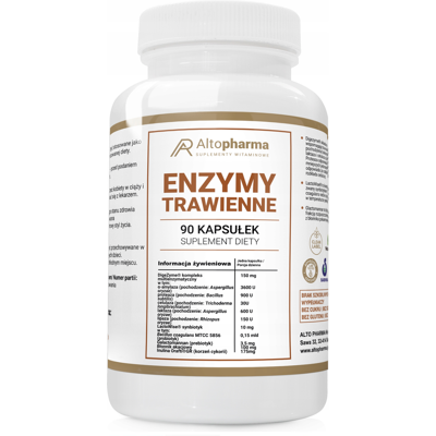 Altopharma Enzymy trawienne 90 kapsułek Altopharma Enzymy trawienne 90 kapsułek