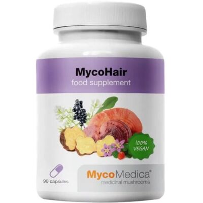 MycoMedica MycoHair - 90 kapsułek - Wsparcie włosów i witalności MycoMedica MycoHair - 90 kapsułek - Wsparcie włosów i witalności