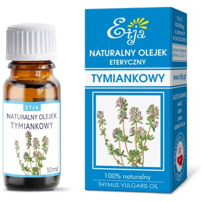 Olejek tymiankowy eteryczny 10 ml ETJA Olejek tymiankowy eteryczny 10 ml ETJA