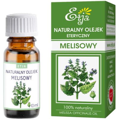 Olejek melisowy eteryczny 10 ml ETJA Olejek melisowy eteryczny 10 ml ETJA