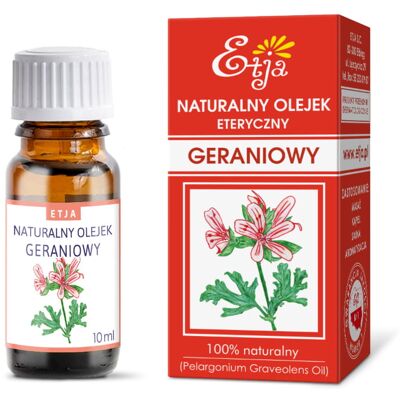 Olejek geraniowy eteryczny 10ml ETJA Olejek geraniowy eteryczny 10ml ETJA