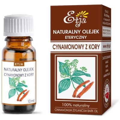 Olejek cynamonowy eteryczny 10 ml ETJA Olejek cynamonowy eteryczny 10 ml ETJA