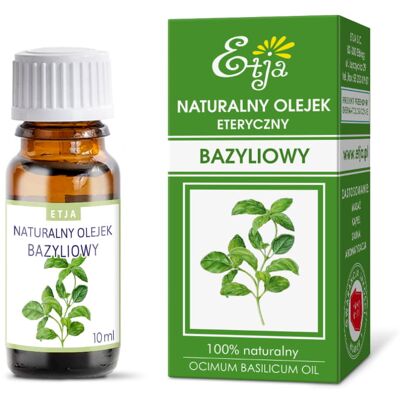 Olejek bazyliowy eteryczny 10 ml ETJA Olejek bazyliowy eteryczny 10 ml ETJA