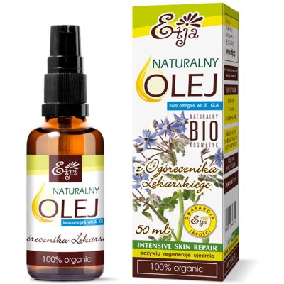 Olej z Ogórecznika Lekarskiego BIO nierafinowany 50ml ETJA Olej z Ogórecznika Lekarskiego BIO nierafinowany 50ml ETJA