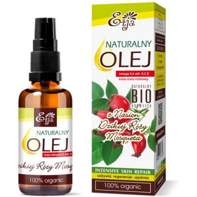 Olej z nasion dzikiej róży BIO nierafinowany 50 ml ETJA Olej z nasion dzikiej róży BIO nierafinowany 50 ml ETJA