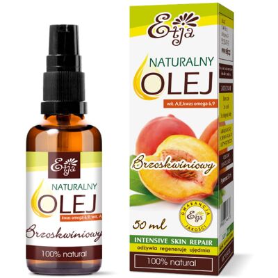 Olej brzoskwiniowy rafinowany 50 ml ETJA Olej brzoskwiniowy rafinowany 50 ml ETJA