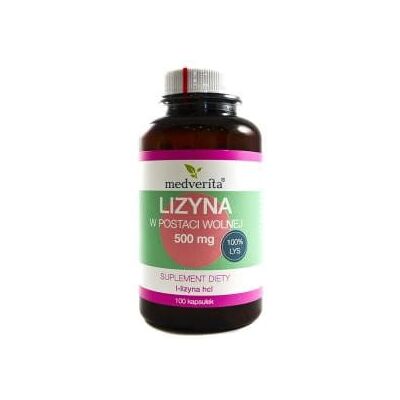 Medverita Lizyna w postaci wolnej 500 mg 100 k Medverita Lizyna w postaci wolnej 500 mg 100 k