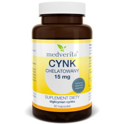 Medverita Cynk chelatowany 15 mg 90 K Medverita Cynk chelatowany 15 mg 90 K