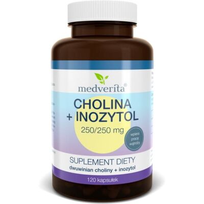Medverita Cholina Inozytol 250 mg 120 K - Suplement diety Medverita Cholina Inozytol 250 mg 120 K - Suplement diety