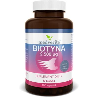 Medverita Biotyna 2500 mcg - Suplement diety Medverita Biotyna 2500 mcg - Suplement diety