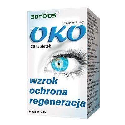 Suplement Oczy SANBIOS - Wspiera Wzrok i Odporność Suplement Oczy SANBIOS - Wspiera Wzrok i Odporność