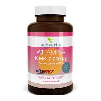 Medverita Witamina K2 MK-7 200 μg - Suplement diety Medverita Witamina K2 MK-7 200 μg - Suplement diety