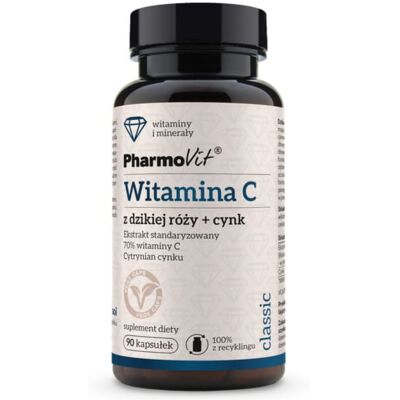 Pharmovit Witamina C z dzikiej róży + cynk 90 k Pharmovit Witamina C z dzikiej róży + cynk 90 k
