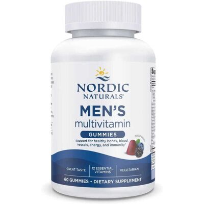 Nordic Naturals Multivitaminy dla Mężczyzn - Mieszanka Jagód - 60 Gumy Nordic Naturals Multivitaminy dla Mężczyzn - Mieszanka Jagód - 60 Gumy
