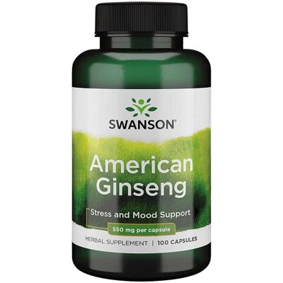 Swanson Ginseng Amerykański 550 mg - Suplement diety Swanson Ginseng Amerykański 550 mg - Suplement diety