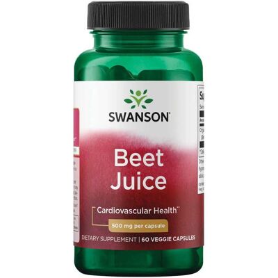 Sok z buraka Swanson - 500 mg, 60 kapsułek - Suplement diety Sok z buraka Swanson - 500 mg, 60 kapsułek - Suplement diety