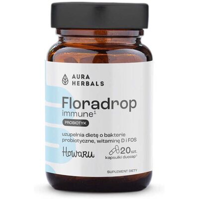 AURA HERBALS Floradrop immune, probiotyk (20 kaps.) AURA HERBALS Floradrop immune, probiotyk (20 kaps.)